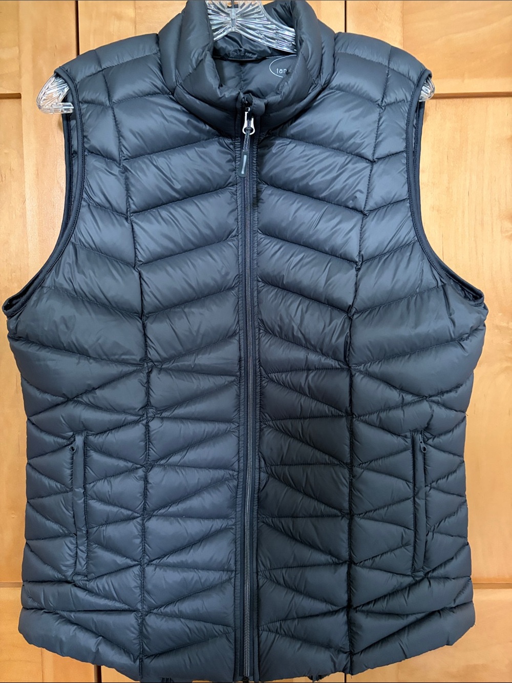 Lightweight Quilted Down Vest - Gray